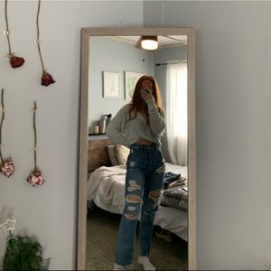 pacsun high rise straight jeans size 25